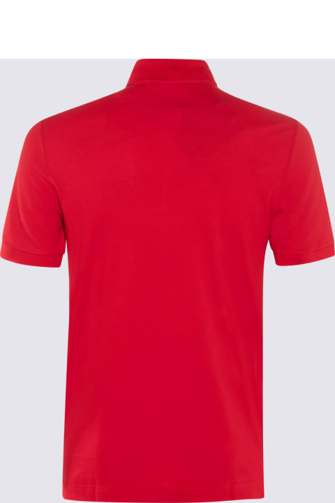 Topwear for Men Dolce & Gabbana Red Cotton Polo Shirt
