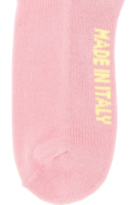 Underwear & Nightwear for Women GCDS Pink Stretch Cotton Blend Socks