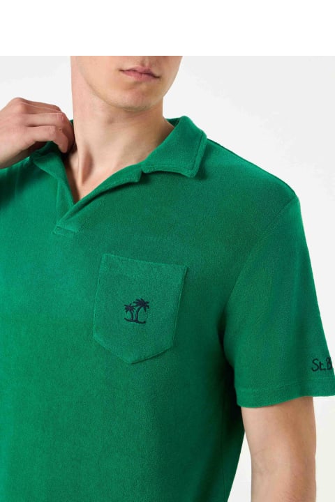 Homeware MC2 Saint Barth Man Green Terry Polo
