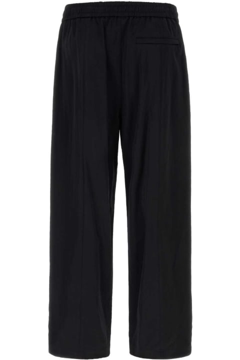 WOOYOUNGMI Pants for Men WOOYOUNGMI Black Stretch Viscose Blend Pant