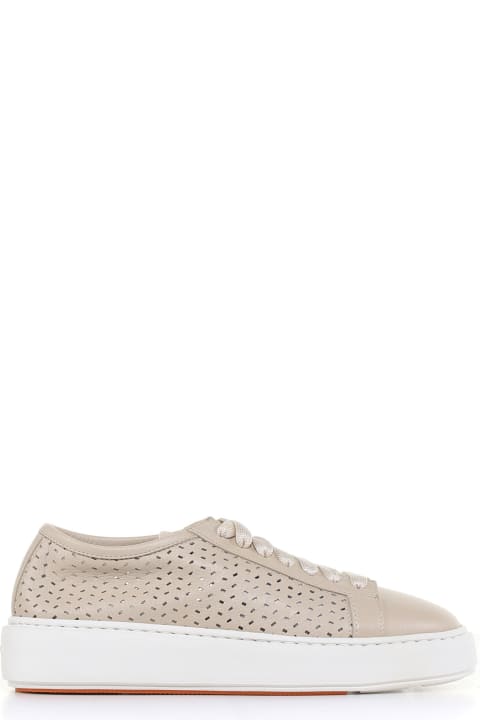 Perforated Leather Sneaker