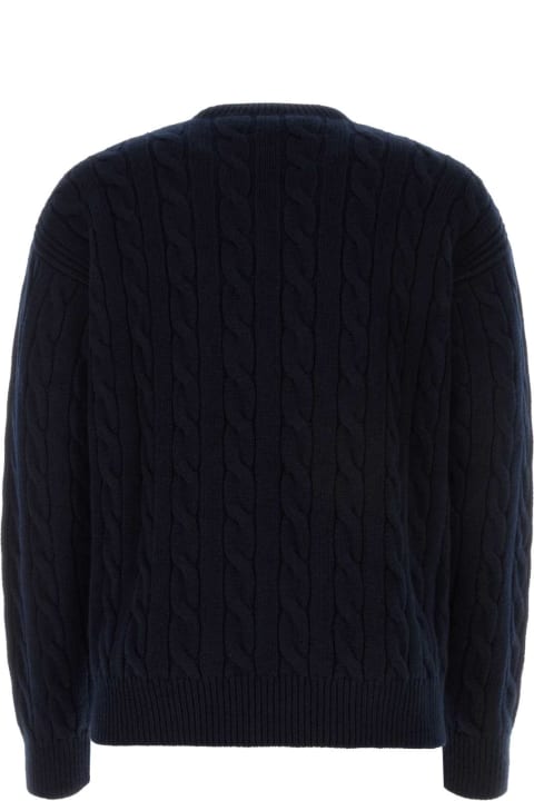 Clothing for Men Prada Midnight Blue Cashmere Sweater