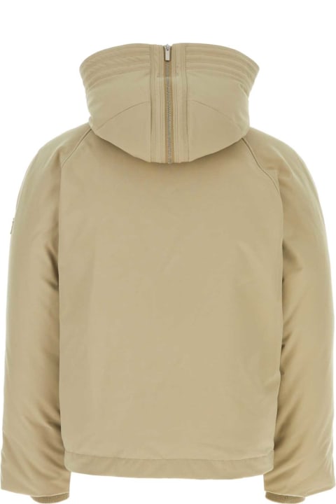 メンズ Ferragamoのコート＆ジャケット Ferragamo Beige Polyester Blend Padded Jacket