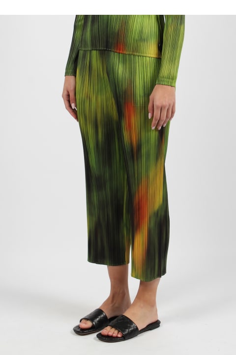 Pleats Please Issey Miyake Turnip & Spinach Trousers