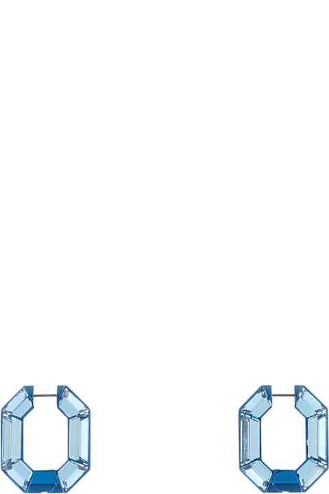 Swarovski for Men Swarovski Light Blue Crystal Lucent Earrings