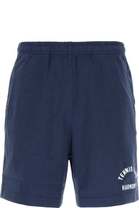 The Harmony Pants for Men The Harmony Navy Blue Cotton Bermuda Shorts