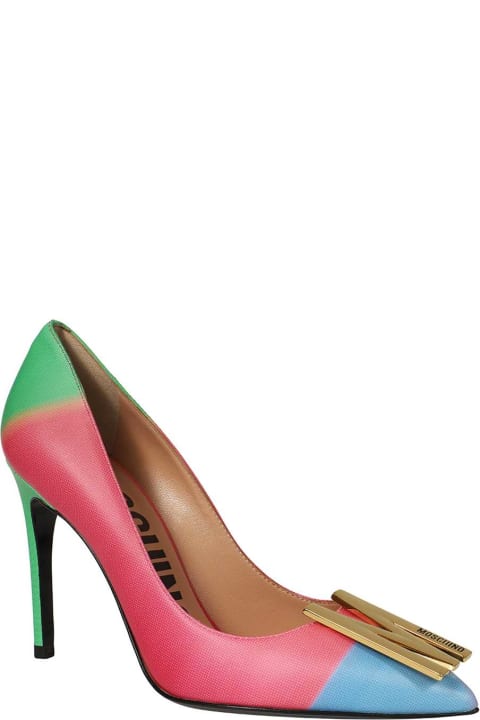 High-Heeled Shoes for Women Moschino Leather Pumps