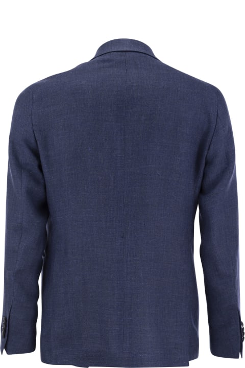 Tagliatore for Men Tagliatore Linen And Virgin Wool Two-button Jacket