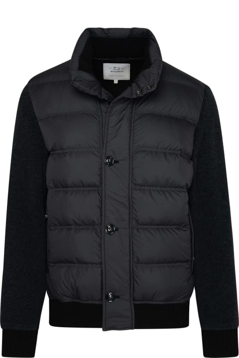 メンズ Woolrichのコート＆ジャケット Woolrich Grey Wool Blend Jacket