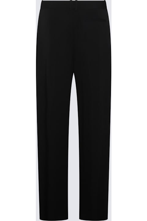 The Row سراويل طويلة وقصيرة لـ السيدات The Row Black Wool Pants