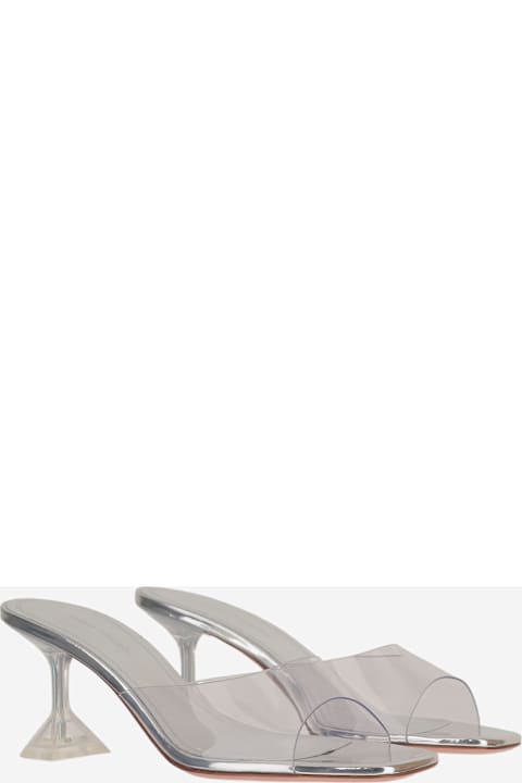 Amina Muaddi Lupita Glass Sandals