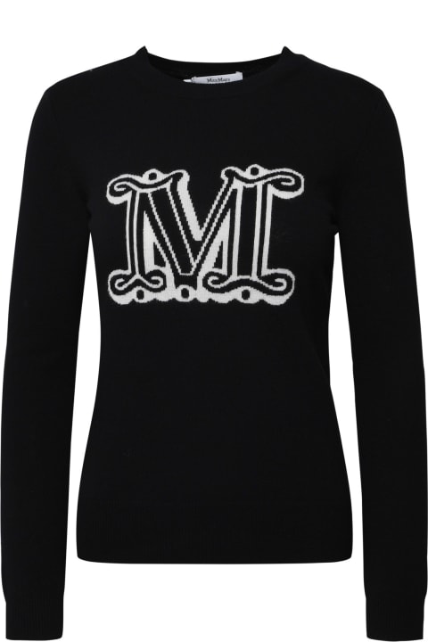 Max Mara Sale for Women Max Mara Pamir Crewneck Logo Sweater