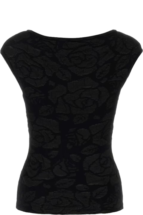 Blumarine Sweaters for Women Blumarine Black Polyester Blend Top