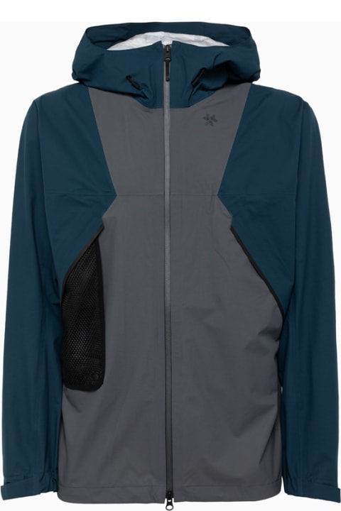 Fashion for Men Goldwin Pertex Shieldair Mountaineering Jacket Gray/navy Blue