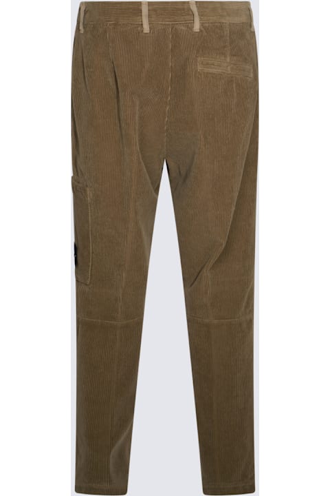 Pants for Men Stone Island Beige Cotton Pants