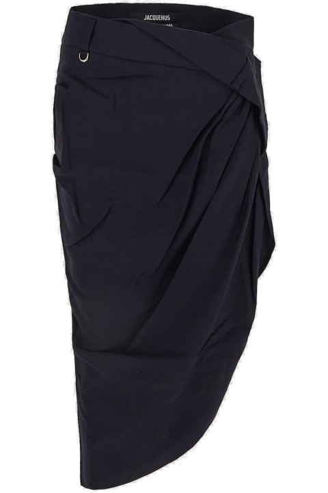 Skirts for Women Jacquemus La Jupe Saudade Draped Skirt