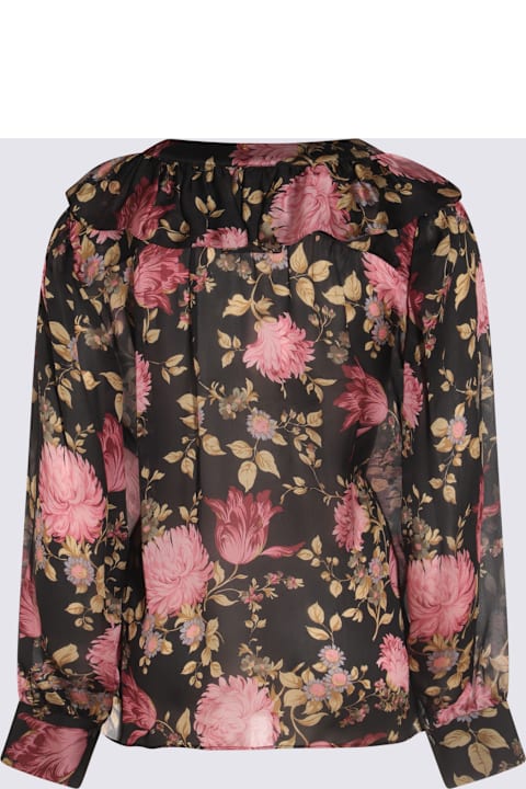 Chloé Clothing for Women Chloé Black And Multicolor Silk Top