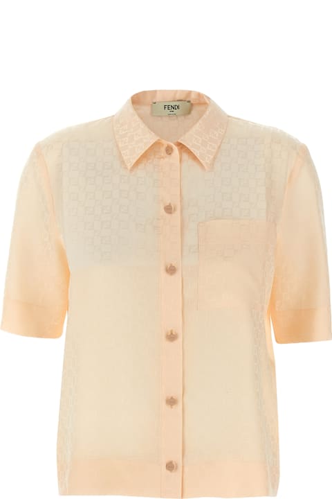 Topwear for Women Fendi Ff Silk Shirt
