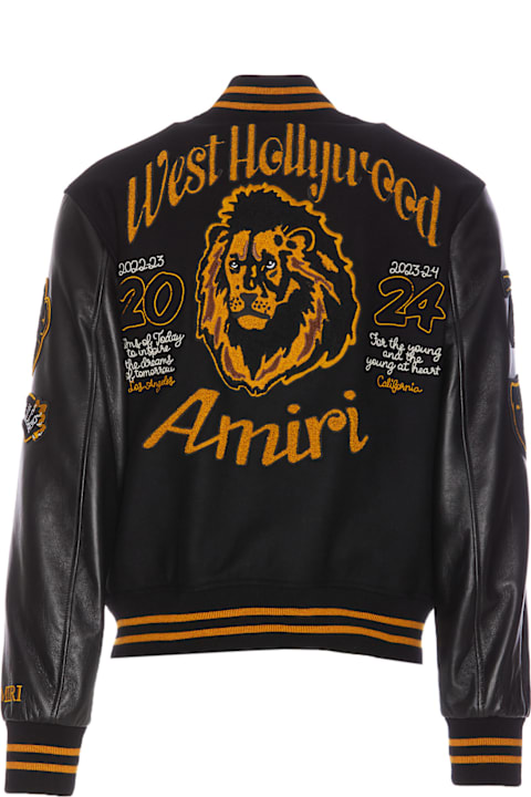 AMIRI معاطف وجواكت لـ القسم الرجالي AMIRI Amiri Lion Varsity Jacket