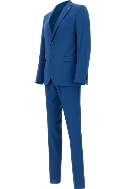 Suits for Men Manuel Ritz Two-piece Cool Wool Blend Suit