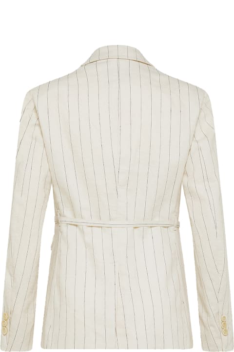 Coats & Jackets for Women 19.70 Nineteen Seventy Linen Stripes Blazer