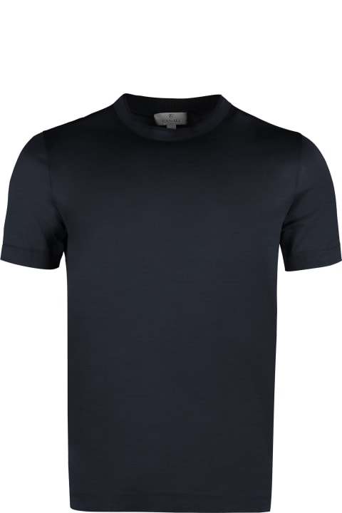 Canali Topwear for Men Canali Cotton Crew-neck T-shirt