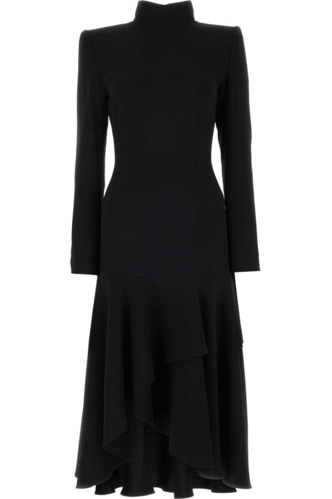 Fashion for Women Dries Van Noten Black Jersey Drey Dress