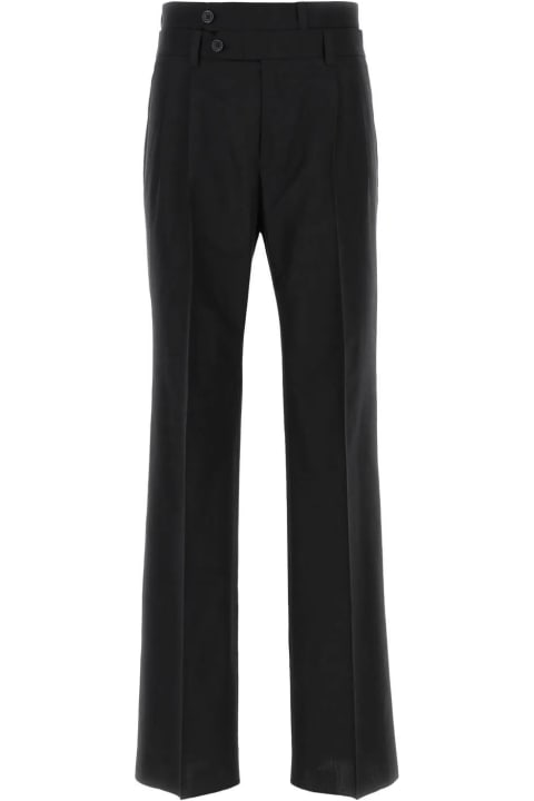 Dolce & Gabbana Pants for Men Dolce & Gabbana Black Cotton Blend Pant