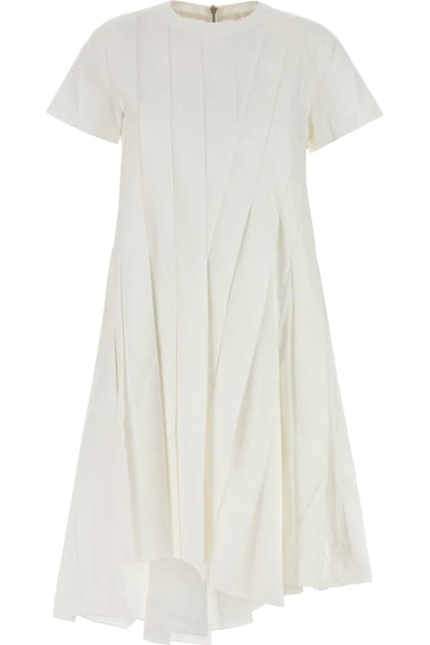 Homeware Sacai White Poplin Dress