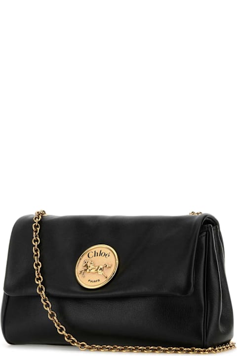 Chloé Bags for Women Chloé Black Leather Heritage Shoulder Bag