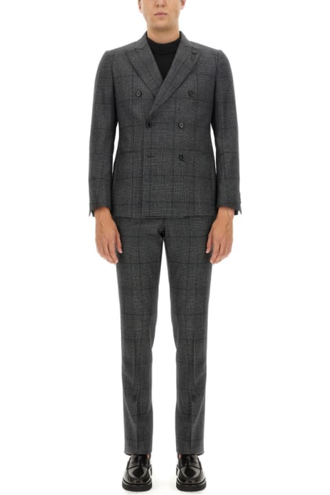 Suits for Men Lardini Kosmo Double-breasted Dress