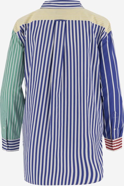 Ralph Lauren Women Ralph Lauren Color-block Cotton Striped Shirt