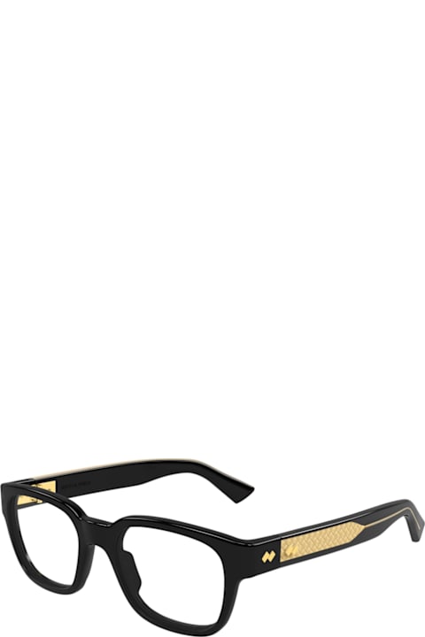 Bottega Veneta Eyewear for Kids Bottega Veneta Eyewear Bottega Veneta Bv1403o Linea Intrecciato 005 Black Glasses