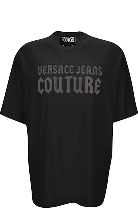 Tシャツ・カットソー Versace Jeans Couture T-Shirt With Baroque Outline Inserts VERSACE JEANS COUTURE BAROQUE-PRINT T SHIRT. | eBay