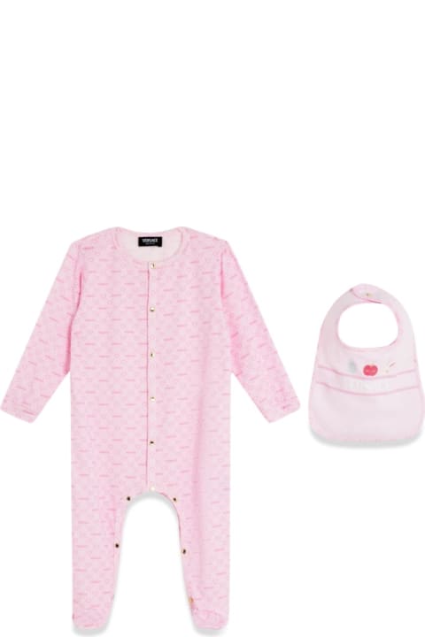 Sale for Baby Boys Versace Gift Set 2 Pieces Versace Morning All Hearts Jersey + Jersey + Versace Morning Print