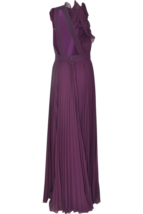 Fashion for Women Elie Saab Pleated Georgette Long Dress