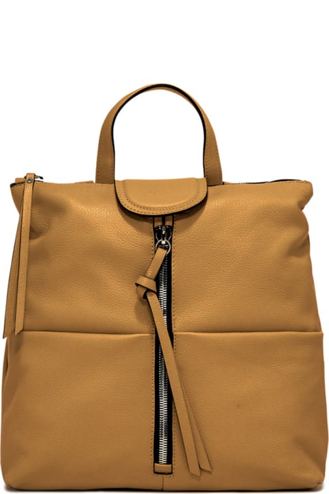 ウィメンズ Gianni Chiariniのバックパック Gianni Chiarini Giada Leather Backpack With Front Zips
