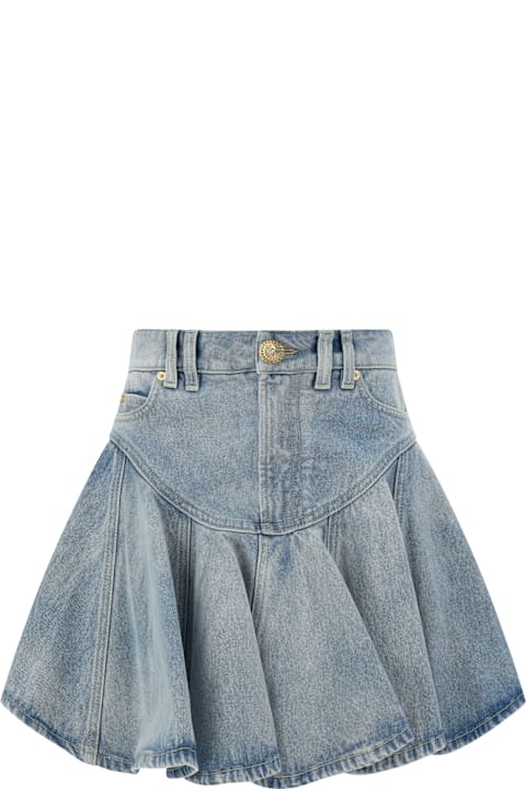 Balmain Skirts for Women Balmain Denim Mini Skirt