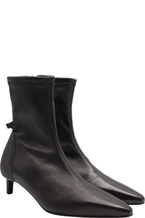 Fashion for Women Courrèges Scuba Stretch Leather Ankle Boots