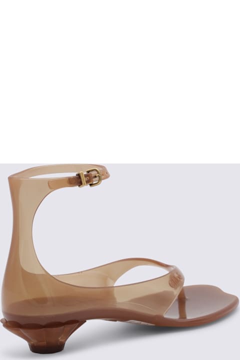 Chloé Brown Leather Sandals