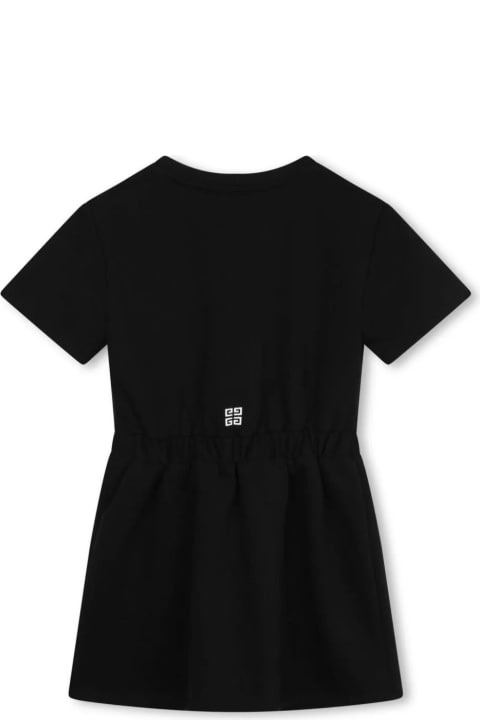 Dresses for Girls Givenchy Black Givenchy 4g Short-sleeved Dress