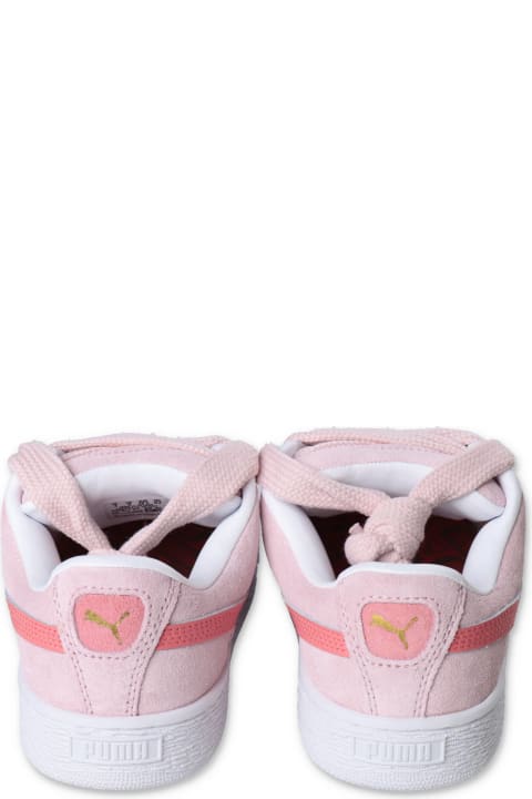 Shoes for Girls Puma Puma Sneakers Rosa In Pelle Scamosciata Bambina