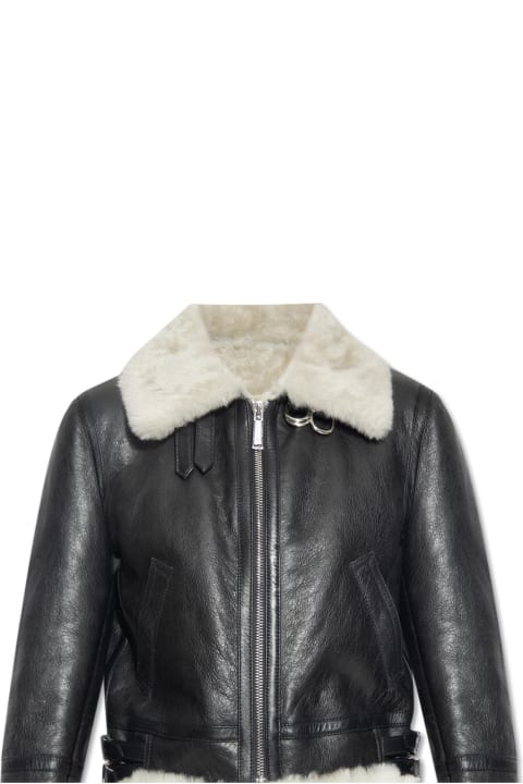 Dsquared2 Coats & Jackets for Women Dsquared2 Shearling Jacket With Logo