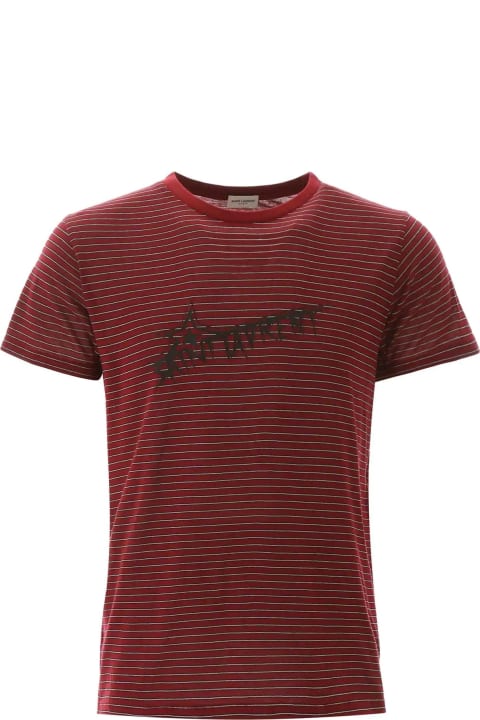 Saint Laurent Clothing for Men Saint Laurent Cotton Logo T-shirt