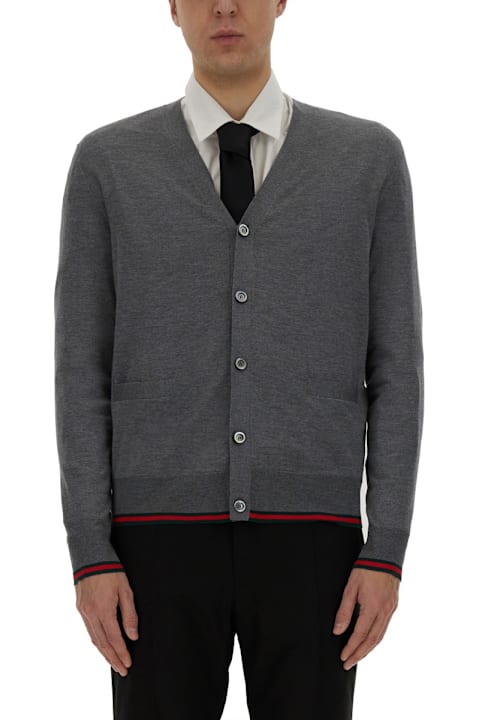 メンズ ニットウェア Gucci Web Pattern Cardigan