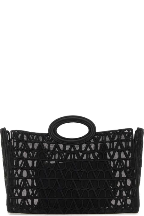 Fashion for Women Valentino Garavani Black Toile Iconographe Le Troisiã¨me Shopping Bag