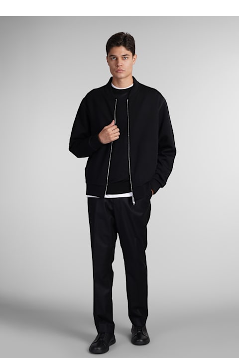 سترات صوف وبدل رياضية لـ القسم الرجالي Zegna Sweatshirt In Black Wool