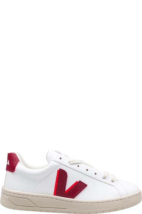 آخر صيحات الموضة من السيدات Veja Urca Urca Sneakers In Leather Color White And Red