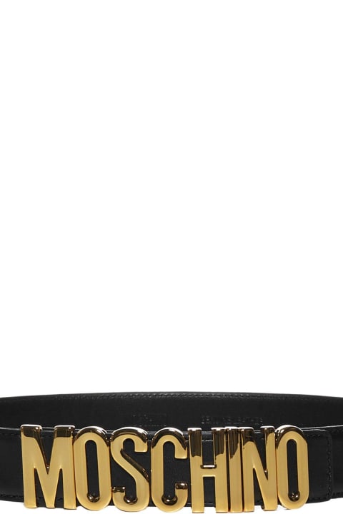 ウィメンズ新着アイテム Moschino Logo Plaque Belt Moschino