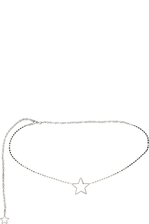 Alessandra Rich إكسسوارات لـ السيدات Alessandra Rich Star Embellished Chain-linked Belt
